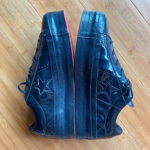 Converse Platform 90s Leather Low Top Black Shoes